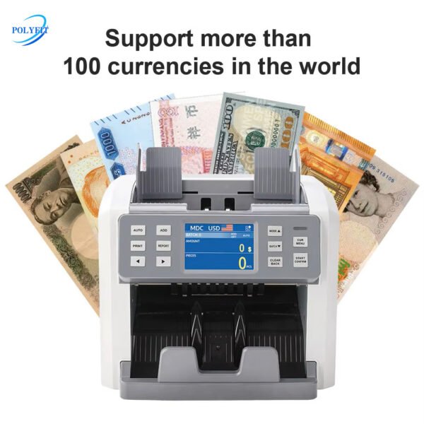 automatic value counting machine for 100 currrencies in the world