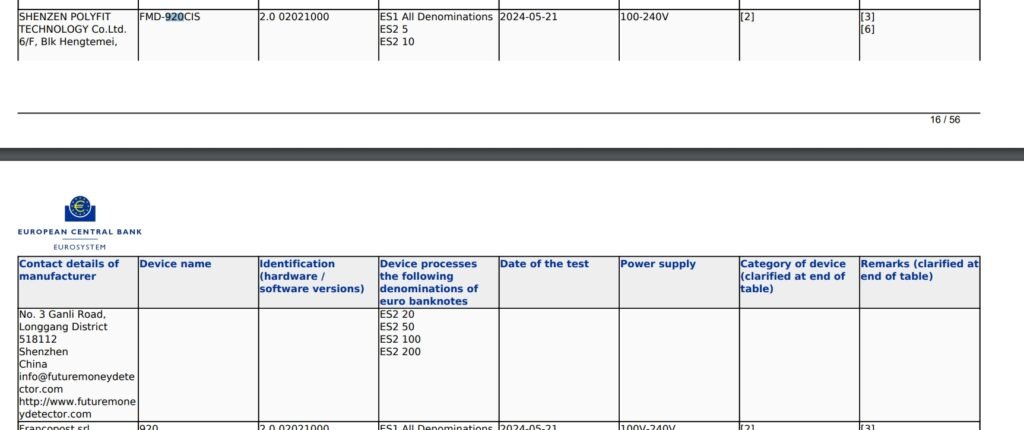 ECB test for mix value counter