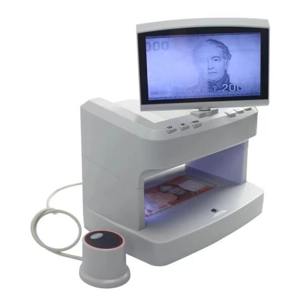 Multi Functional Money Detector With Large Screen and Magnifying Lens for All Currencies in the World